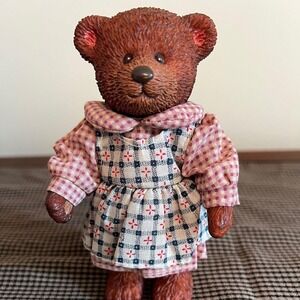 Russ Teddy Town Mother Bear Jointed Posable Paw Print (3766)